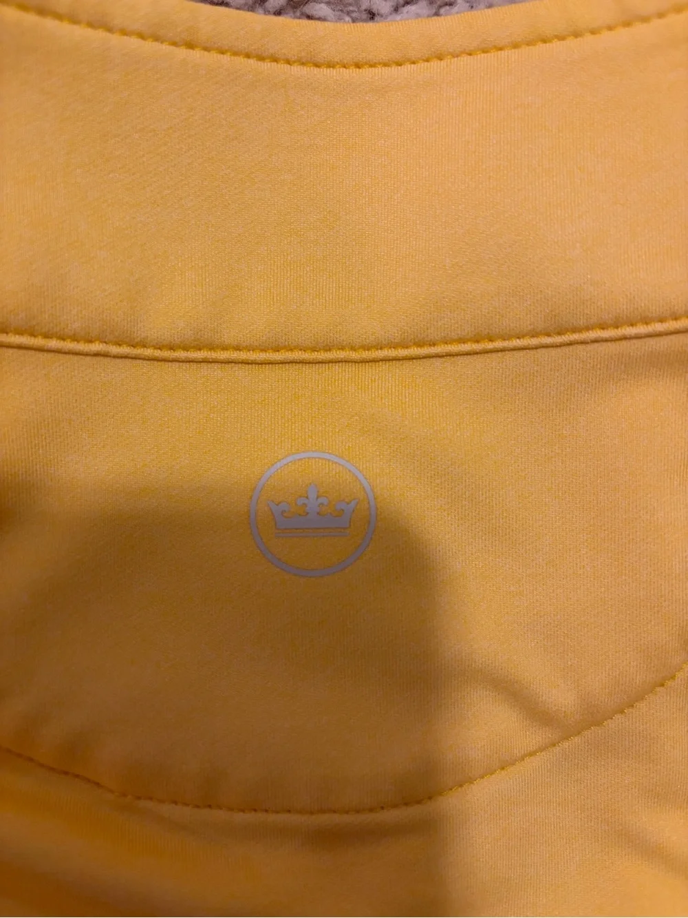 Peter Millar Men's Bright Yellow Quarter-Zip Pullover